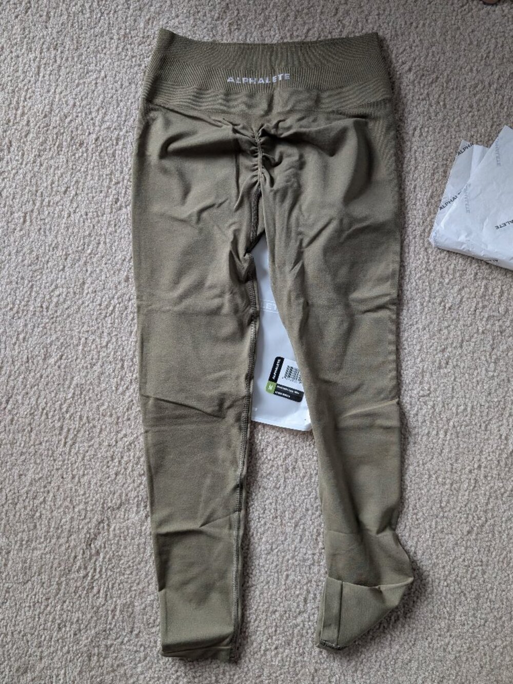 Alphalete leggings, M, green - Picture 3 of 10